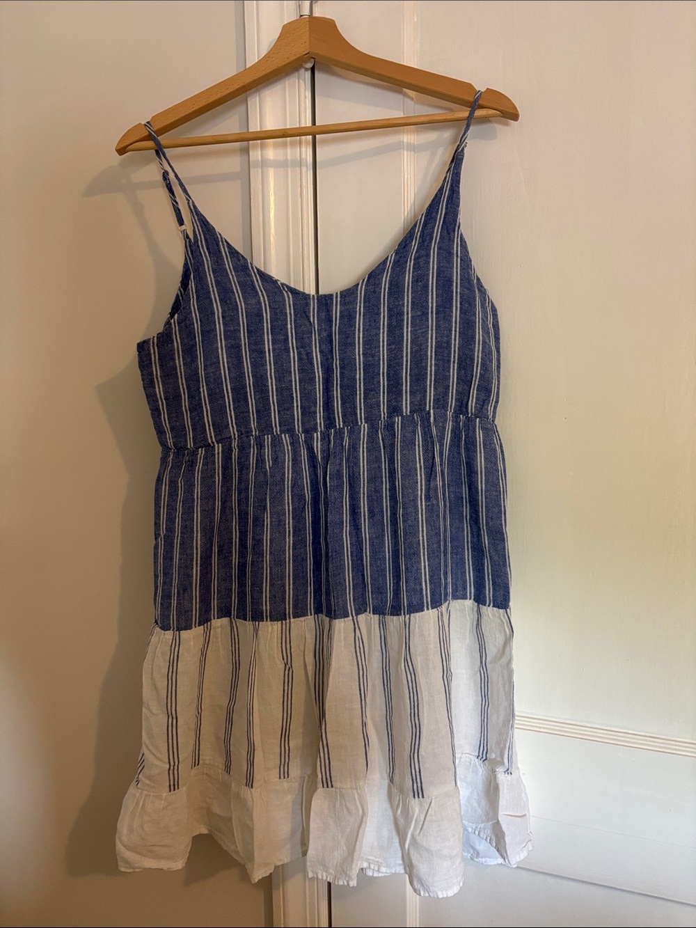 Rails Blue and White Striped Summer Dress - Picture 3 of 4